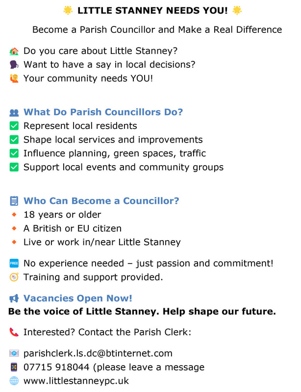 2025 Little Stanney Parish Councillor vacancy social media advertisement
