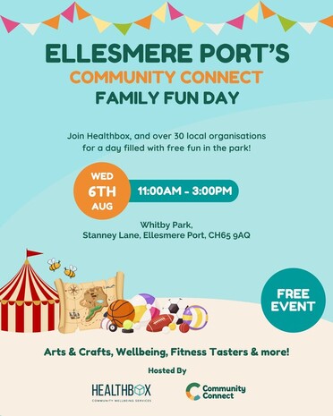 Ellesmere Port Community Family Fun Day 2025 flyer